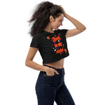 Avril is my sister - Organic Crop Top METALLINE MATHERS