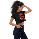 Avril is my sister - Organic Crop Top METALLINE MATHERS