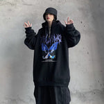 Butterfly Print Hoodie Oversized METALLINE MATHERS