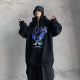 Butterfly Print Hoodie Oversized METALLINE MATHERS
