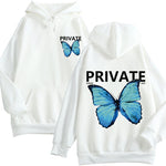 Butterfly Sweatshirt Hoodies METALLINE MATHERS