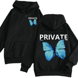 Butterfly Sweatshirt Hoodies METALLINE MATHERS