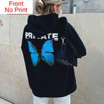 Butterfly Sweatshirt Hoodies METALLINE MATHERS