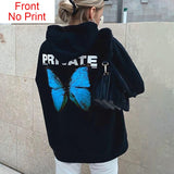 Butterfly Sweatshirt Hoodies METALLINE MATHERS