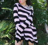 Gothic Punk Pullover METALLINE MATHERS