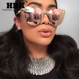 Skull Mirror Diamond Metal Sunglasses - METALLINE MATHERS
