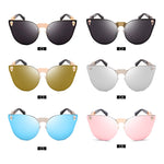 Skull Mirror Diamond Metal Sunglasses - METALLINE MATHERS