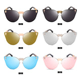 Skull Mirror Diamond Metal Sunglasses - METALLINE MATHERS
