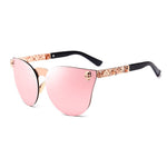 Skull Mirror Diamond Metal Sunglasses - METALLINE MATHERS