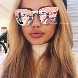 Skull Mirror Diamond Metal Sunglasses - METALLINE MATHERS