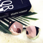 Skull Mirror Diamond Metal Sunglasses - METALLINE MATHERS