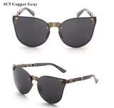 Skull Mirror Diamond Metal Sunglasses - METALLINE MATHERS