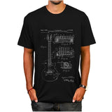 Music instrument Patent TShirt METALLINE MATHERS