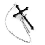 Punk Black Cross METALLINE MATHERS