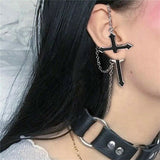 Punk Black Cross METALLINE MATHERS