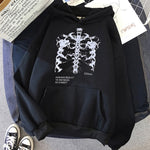 Skull Bones Hoodied Sweatshirts - METALLINE MATHERS