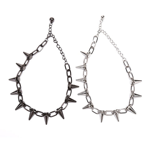 Spike rivet necklace Rock Gothic Chokers METALLINE MATHERS