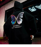 Sweatshirt Hoodie Color Butterfly METALLINE MATHERS