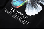 Sweatshirt Hoodie Color Butterfly METALLINE MATHERS