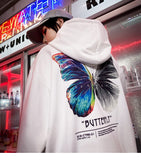 Sweatshirt Hoodie Color Butterfly METALLINE MATHERS