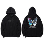 Sweatshirt Hoodie Color Butterfly METALLINE MATHERS