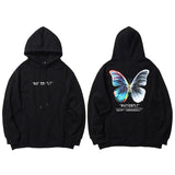 Sweatshirt Hoodie Color Butterfly METALLINE MATHERS