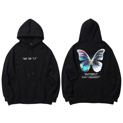 Sweatshirt Hoodie Color Butterfly METALLINE MATHERS