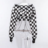 Sweatshirt Hoodie Crop Top Chain METALLINE MATHERS