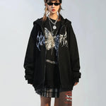 Zipper Butterfly Sweatshirt METALLINE MATHERS