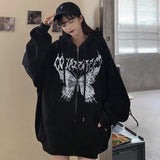 Zipper Butterfly Sweatshirt METALLINE MATHERS