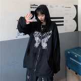 Zipper Butterfly Sweatshirt METALLINE MATHERS