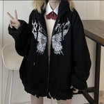 Zipper Butterfly Sweatshirt METALLINE MATHERS