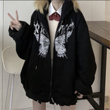 Zipper Butterfly Sweatshirt METALLINE MATHERS